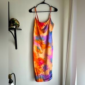 Wild fable multi color midi dress. Worn once